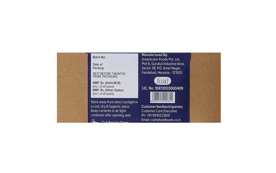 Whole food Fig Walnut Raising Cookies    Pack  120 grams